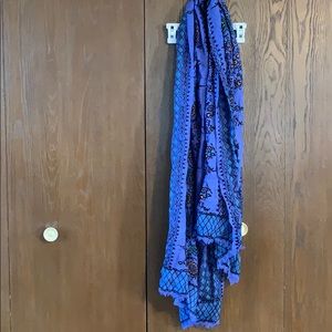Blue paisley scarf